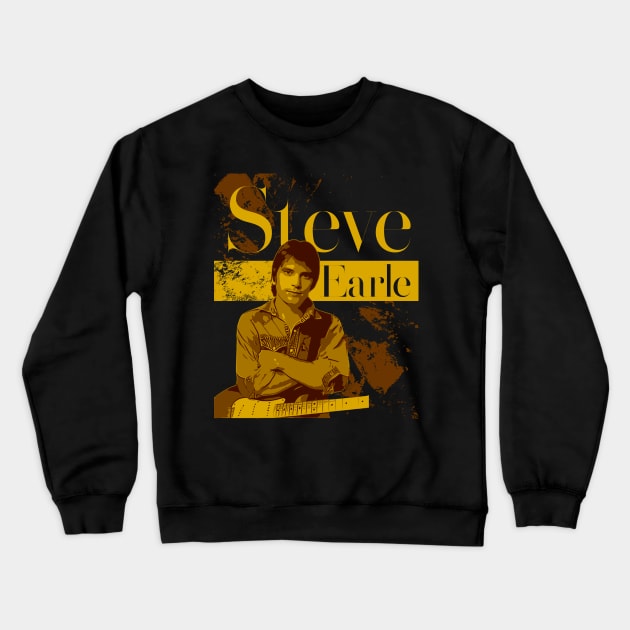 Steve Earle \\ 80s Crewneck Sweatshirt by Nana On Here